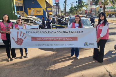Prefeitura de Goiânia realiza ações para alertar sobre a violência contra a mulher